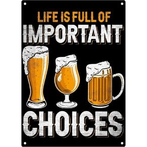 Funny Metal Sign To Drink Tonight 8" x 12" Tin Signs Man Cave Home Bar Decor Vintage Decorations Sign