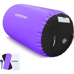 VOFiTNY Inflatable Gymnastics Air Barrel Tumbling Octagon Mat Roller Back-bend Trainer for Home/Gym