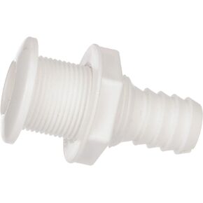 Seachoice Thru-Hull Connector with Broad Flange - White Finish