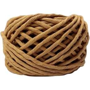 Maker's Craft Dyed Premium Quality Macrame Cord Single Strand 3Mm X 55 Yards in Ball Shape for DIY Handcrafts Macrame, Wall Hanging, Knitting & Crocheting Sustainable Cord (Baby Pink)