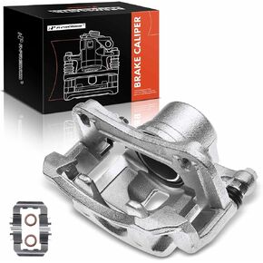 A-Premium Disc Brake Caliper Assembly with Bracket Compatible with Select Hyundai and Kia Models - Forte, Forte Koup, Forte5, Elantra GT, For Veloster - Front Side