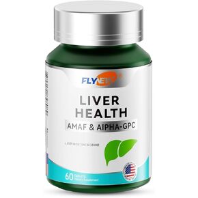 Liver Health, Detox & Repair, Liver Support Made in USA, NADH & Alpha-GPC, PQQ, L-Theanine, GMP, 60 Tablets