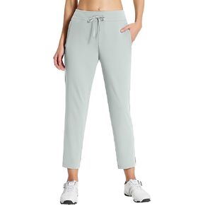 BALEAF Women's Golf Pants 27" Stretch High Waisted Sweatpants for Work Athletic Travel