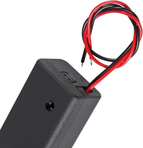 ACEIRMC 4 قطعة 8x1.5 فولت 12 فولت AA صندوق حامل البطارية مع تيار مستمر 5.5x2.1 مللي متر ذكر موصل السلكية تشغيل/إيقاف التبديل مع غطاء in Kuwait