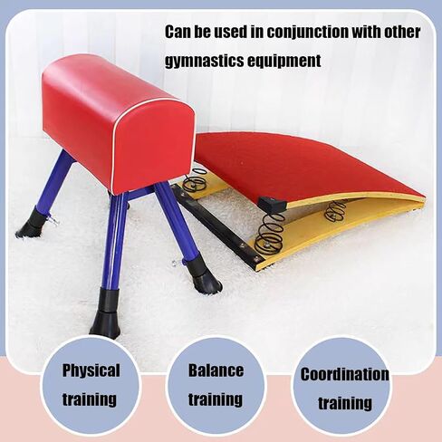 XIJIXILI Gymnastics Springboard for Kids Vaulting Training Fitnes Playing, Portable Curved Spring Board, Children's Springboard Combination, Gymnastics Equipment Suitable for Vaulting and Playing Basketball in Saudi Arabia