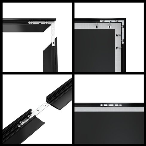 شاشة عرض بإطار ثابت من KHOMO GEAR - غير لامعة 100 بوصة - معلقة على الحائط - 4K - 8K Ultra HD، HDTV، HDR وActive 3D، غطاء قصير جدًا - تنسيق 16:9 in Kuwait