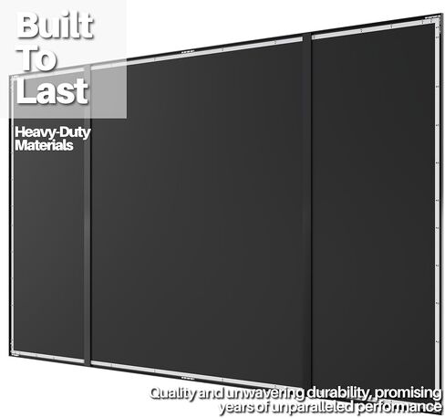 شاشة عرض بإطار ثابت من KHOMO GEAR - غير لامعة 100 بوصة - معلقة على الحائط - 4K - 8K Ultra HD، HDTV، HDR وActive 3D، غطاء قصير جدًا - تنسيق 16:9 in Kuwait
