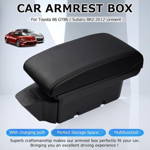 مخصص مناسب لصندوق مسند ذراع السيارة 2009-2013 Honda Fit Jazz Accessories تخزين وحدة التحكم المركزية طبقة مزدوجة 3 منافذ USB مسند الذراع صندوق منظم (أسود بالكامل) in Kuwait