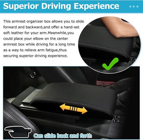 مخصص مناسب لصندوق مسند ذراع السيارة 2009-2013 Honda Fit Jazz Accessories تخزين وحدة التحكم المركزية طبقة مزدوجة 3 منافذ USB مسند الذراع صندوق منظم (أسود بالكامل) in Kuwait