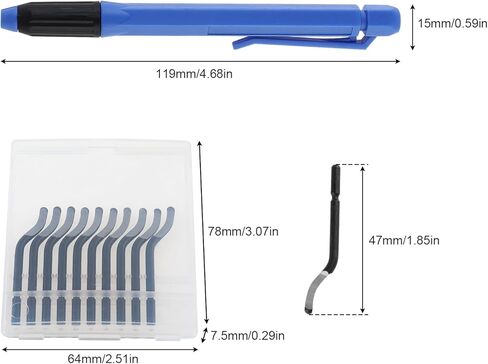 أداة قطع الأزيز مع 11 شفرة فولاذية عالية السرعة، أداة مخرطة رأس دوارة 360 درجة للنحاس والفولاذ والألومنيوم والنحاس وأنابيب PVC in Kuwait