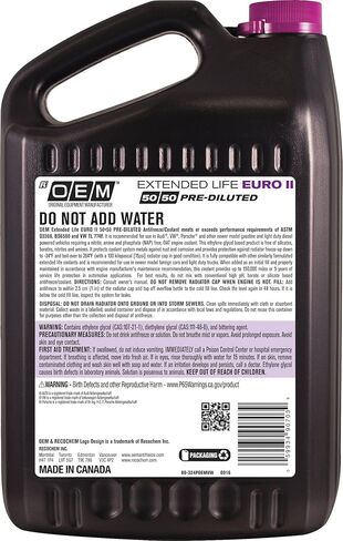 OEM Recochem 86-384OOEMGM Orange Premium Antifreeze 50/50 Extended Life Orange in Saudi Arabia