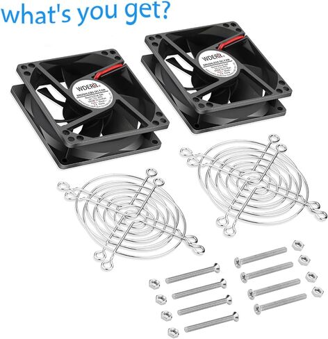 120mm x 25mm 12V DC IP67 Rated Waterproof and Dustproof Fan High Performance 2 Pin for DIY Moisture Exhaust Cooling Projects 2pcs in Kuwait