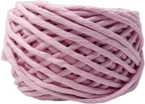 Maker's Craft Dyed Premium Quality Macrame Cord Single Strand 3Mm X 55 Yards in Ball Shape for DIY Handcrafts Macrame, Wall Hanging, Knitting & Crocheting Sustainable Cord (Baby Pink) in Saudi Arabia