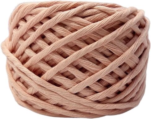 Maker's Craft Dyed Premium Quality Macrame Cord Single Strand 3Mm X 55 Yards in Ball Shape for DIY Handcrafts Macrame, Wall Hanging, Knitting & Crocheting Sustainable Cord (Baby Pink) in Saudi Arabia
