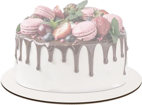 White Cake Boards Round | 25 Pack – 8 Inch | Cardboard Cake Rounds Circles | Disposable Cake Platter Board Base Tray | Cake Decorating Supplies | Cake Plate Accessories in Saudi Arabia