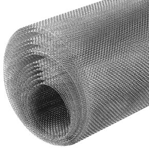 Wire Mesh 304 Stainless Steel Woven Wire 11.8 x 196.8 inch Garden Fence Mesh 10mesh Metal Welded Wire Fencing Filter Mesh Window Screen for Vent Cage Garden