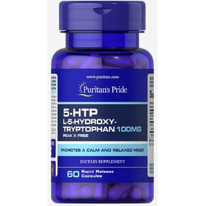 Puritan's Pride 5-HTP 100 mg (Griffonia Simplicifolia)-60 Capsules