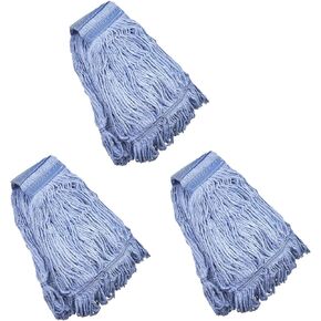 3Packs Mop Head Replacement HEAVY DUTY Commercial Mop Head Replacement, Reusable Mop Head Refills-Replacement Mop Heads Mop Head Replacement for Home, Highly Absorbent,Industrial and Commercial Use