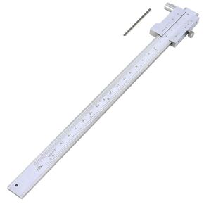 Parallel Crossed Caliper, 0-200mm Stainless Steel Vernier Scribing Caliper Marking Gauge with Carbide Scriber/Needle