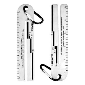 2pcs Shingle Gauge, 4/09 Shingle Gauge Portable Roof Pitch Gauge with Carabiner Shingle Gauge Tool for Measuring and Analyzing The Thickness of Roof Tiles