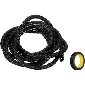 MECCANIXITY كبل حلزوني التفاف 9.8ft 12mm إدارة الكابلات كم PP العزل منظم الحبل لسلك الكمبيوتر كابل الطاقة أنبوب الغاز الأحمر مع الشريط in Kuwait