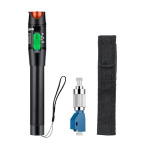 Xunsomten-2pcs 30km Visual Fault Locator Fiber VFL Fiber Tester VFL Fiber Optic Cable Tester Meter with 1pc Singlemode 9/125μm FC Male to LC Female Adapter