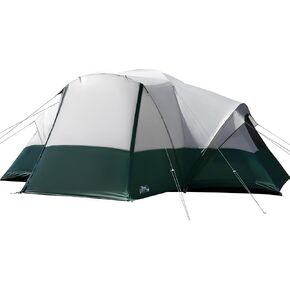 6/8/10/11 Person Camping Tent with Porch, Family Tents for Camping, Big Dome Tunnel Tent includes Rainfly, Easy Setup Large Tents for Outdoor Camping, Reflective Windproof Rope, Large Vestibule