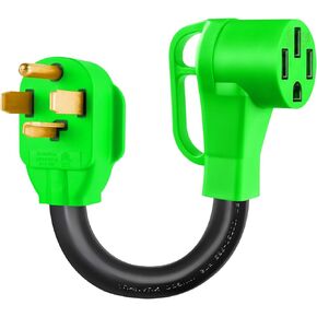 SBB NEMA 14-30P to NEMA 14-50R EV Charger Adapter Cord for Level 2 EV Charger, 125/250 Volt, 4 Prong 30 Amp Plug to NEMA 14-50 Outlet, Dryer Plug Adapter Compatible with All EV, Tesla, and RV