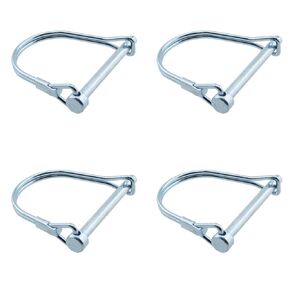 TAODAN 4PCS 3/16x1.97inch Miniature Safety Coupler Pin Full Marine Grade 316 Stainless Steel Shaft Locking Pin Safety Connector Pin Suitable for Table Saw Gardening Lawn Trucks
