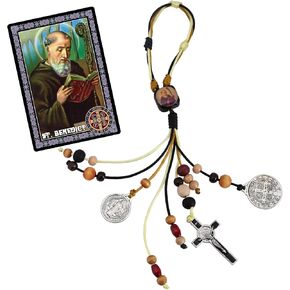 St Benedict Medals for Door with Saint Benedict Prayer Cards Home Protection,St Benedict Crucifix Catholic Gift Set for New Home Door Hanger Decor,Medalla De San Benito,Escapularios Catolicos