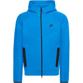 Nike Sportswear Tech Fleece Windrunner Men's Full-zip Hoodie Size-XX-Large, Light Photo Blue/Black