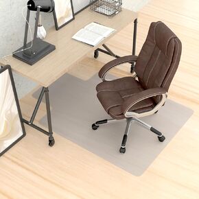 Non-Slip Office Chair Mat for Carpet, 35 x35Inches Clear Plastic Desk Mat for Rolling Chairs, Waterproof and Oil-Resistant, Anti-Fatigue Mat for Standing Desk