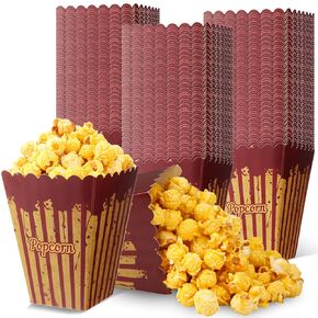 MotiMind 50 Pcs Halloween Creepy Carnival Popcorn Boxes Halloween Party Supplies Horror Halloween Party Favors Bloody Disposable Snack Boxes Popcorn Container for Halloween Evil Circus Decor
