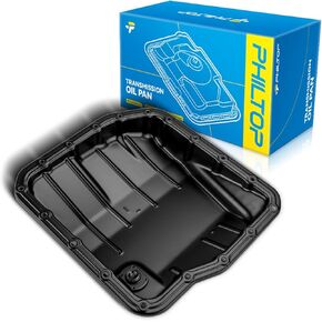 PHILTOP Transmission Pan with Drain Plug Compatible with Altima, Rogue, Rogue Sport, Juke, NV200