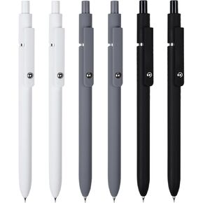6pcs Gel Pens,0.5mm Fine Point Black Ink Pens With Smooth Wirting,Qucik Dry Pens For Journaling,Cute Nice Aesthetic Pens, Office School Supplies Gifts Women Men Student(Macaron)