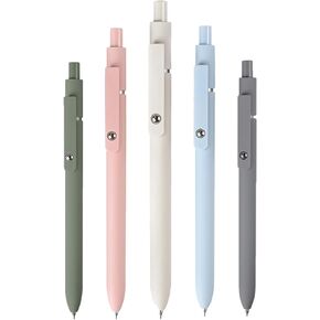 6pcs Gel Pens,0.5mm Fine Point Black Ink Pens With Smooth Wirting,Qucik Dry Pens For Journaling,Cute Nice Aesthetic Pens, Office School Supplies Gifts Women Men Student(Macaron)