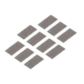 MECCANIXITY Nickel Foam Electrode, Button Battery Electrode Disc Nickel Foam Sheet Porous Foam Ni Sheet 20x10x1mm with Adhesive Pack of 100, Grey