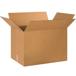 BOX USA 10 Pack of Heavy-Duty Double Wall Corrugated Cardboard Boxes, 24" L x 16" W x 16" H, Kraft, Shipping, Packing and Moving