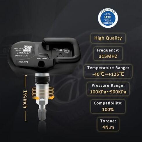 مستشعر Marsflex TPMS 42607-33021 مناسب لسيارة Toyota Lexus Rav4 Camry 4Runner Tacoma Corolla، استبدال أجهزة استشعار مراقبة ضغط الإطارات PMV-107J 42607-33011 315 ميجا هرتز 4 قطع in Saudi Arabia