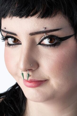 Pierced Owl - 16GA EO Gas Sterilized Grade 23 Titanium Curved Barbell Eyebrow Ring in Saudi Arabia