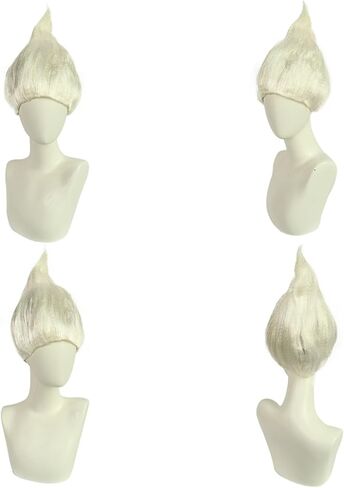 Anogol Hair Cap + Green Wig Adult for Anime Cosplay Synthetic Green Wig for Women Men Peluca Verde for Costume Halloween Party in Saudi Arabia