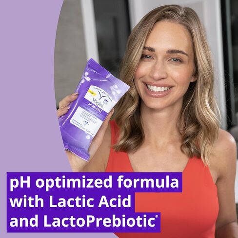 مناديل فاجيسيل pH Balance المنعشة اليومية للنظافة الأنثوية في حقيبة قابلة للإغلاق، تم اختبارها بواسطة أطباء أمراض النساء ولا تسبب الحساسية، 20 منديل (عبوة من قطعة واحدة) in Kuwait