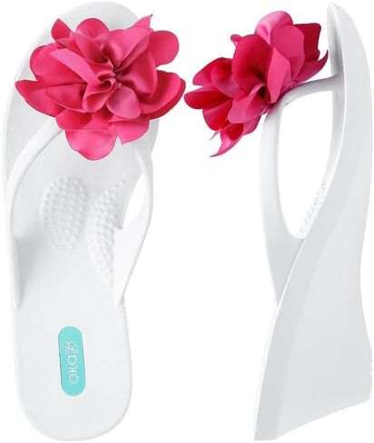 Oka-B Women's Kana Wedge Flip Flop Sandals in Saudi Arabia