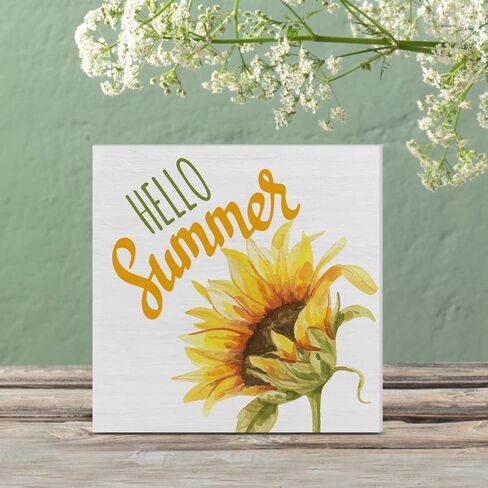 ملون الوجه بالتخبط صندوق خشبي تسجيل ديكور مكتب مرحبا الصيف كتلة خشبية تسجيل ديكور للمنزل شاطئ رف الجدار in Kuwait