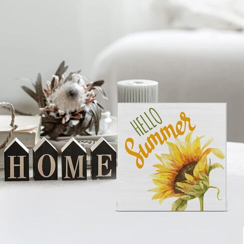 ملون الوجه بالتخبط صندوق خشبي تسجيل ديكور مكتب مرحبا الصيف كتلة خشبية تسجيل ديكور للمنزل شاطئ رف الجدار in Kuwait