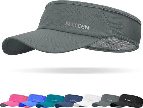 قبعة Sukeen Sports Sun Visor للرجال والنساء خفيفة الوزن وقابلة للتعبئة والتبريد وقابلة للتمدد للجري والتنس والجولف in Saudi Arabia