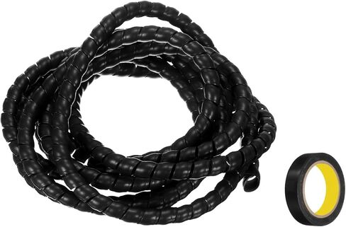 MECCANIXITY كبل حلزوني التفاف 9.8ft 12mm إدارة الكابلات كم PP العزل منظم الحبل لسلك الكمبيوتر كابل الطاقة أنبوب الغاز الأحمر مع الشريط in Kuwait
