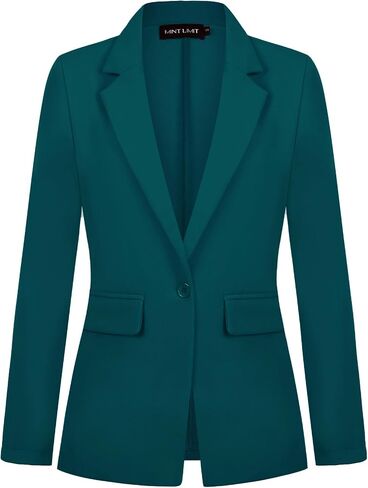 MINTLIMIT Blazers for Women One Button Jacket Suits Notched Lapel Classic Casual Formal Long Sleeve Blazer with Pockets in Saudi Arabia