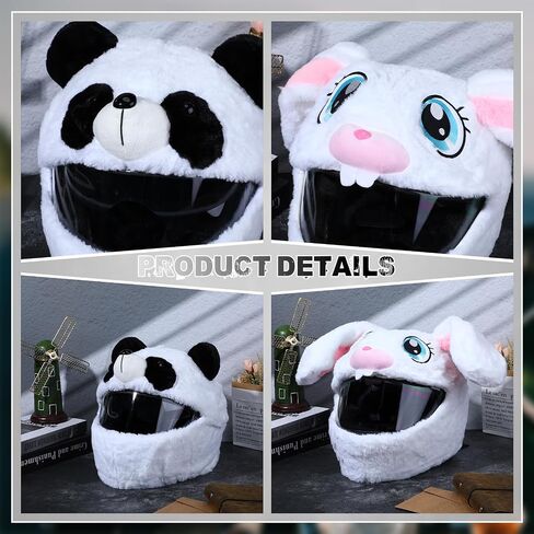 Chuarry Motorcycle Helmet Cover Cute Animal Helmet Cover Funny Helmet Decoration Dust Cap for Rides GIF (Helmet Not Included) in Saudi Arabia