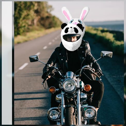 Chuarry Motorcycle Helmet Cover Cute Animal Helmet Cover Funny Helmet Decoration Dust Cap for Rides GIF (Helmet Not Included) in Saudi Arabia